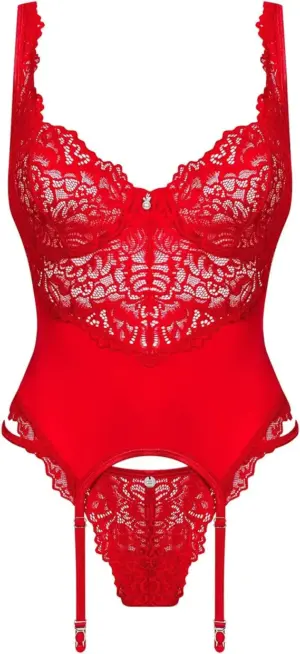 Obsessive Amor Cherris - Fűző tangával (piros) - Image 3