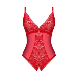 Obsessive Chilisa - Csipkés body (piros) - Image 3