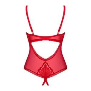 Obsessive Chilisa - Csipkés body (piros) - Image 4