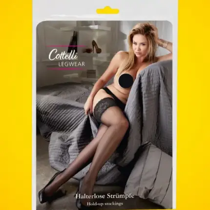 Cottelli - combfix 15cm széles csipkés (fekete) S