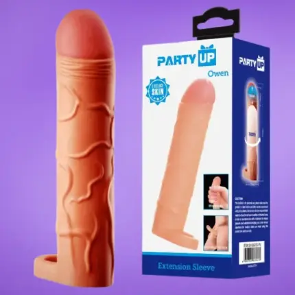Party Up Owen - heregyűrűs péniszköpeny (natúr)