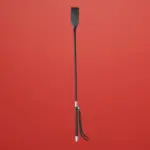 Latetobed Bdsm Line - Klasszikus lovagló pálca ezüst részletekkel (60cm)