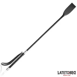 Latetobed Bdsm Line - Klasszikus lovagló pálca ezüst részletekkel (60cm) - Image 2
