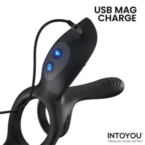 Intoyou Daxer - Dupla péniszgyűrű csiklóstimulátorral - Image 4