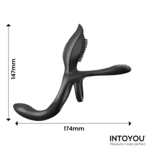 Intoyou Daxer - Dupla péniszgyűrű csiklóstimulátorral - Image 6