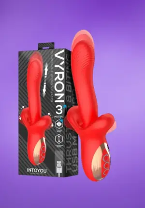 Intoyou Vyron - 3 motoros, lökőfunkciós vibrátor, pulzáló csikló stimulátorral