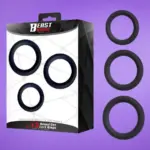 Beast Rings - 3 részes készlet (fekete)