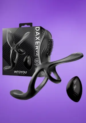 Intoyou Daxer - Dupla péniszgyűrű csiklóstimulátorral