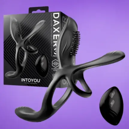 Intoyou Daxer - Dupla péniszgyűrű csiklóstimulátorral
