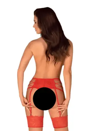 Obsessive Rediosa - Harisnyakötő L/XL - Image 3