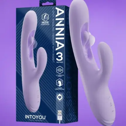 Intoyou Annia - 3 motoros G-pont vibrátor, mozgó stimulátorral