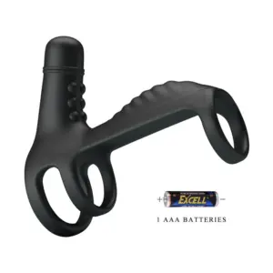 Pretty Love - Vibrációs péniszgyűrű csiklóstimulátorral - Image 3