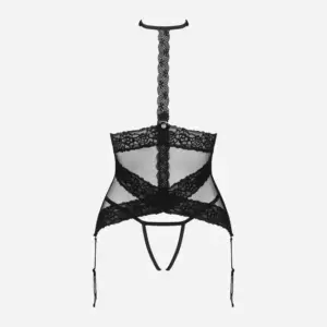 Obsessive Lacrisia - Nyitott mellű fűző harisnyatartóval,bugyival M/L - Image 4