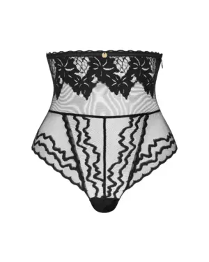 Obsessive Arienna - Magasított fekete csipke bugyi XL/2XL - Image 3