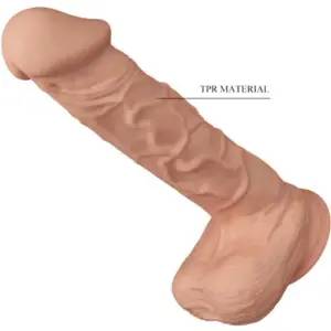 Baile Beautiful - Natúr dildó herékkel (26cm) - Image 4