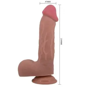 Baile Sliding Skin - Realisztikus dildó tapadókoronggal (23.4 cm) - Image 4