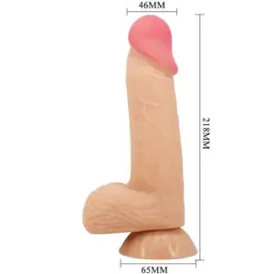 Baile Sliding Skin - Realisztikus Dildó Tapadókoronggal ( 20,6cm) - Image 5